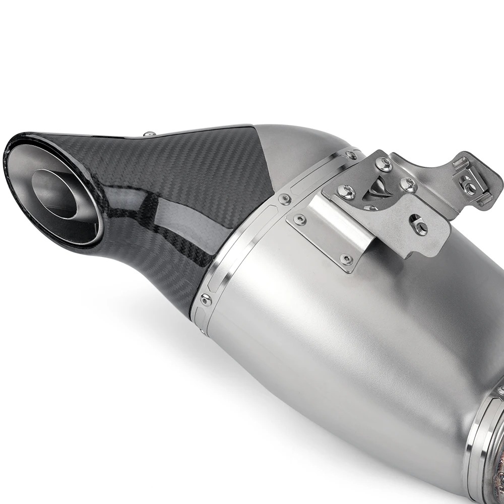New MT-09 FZ-09 XSR900 TRACER 900 GT Motorcycle Exhaust Full Systems Carbon Fiber Muffler DB Killer with Link Pipe Condition New